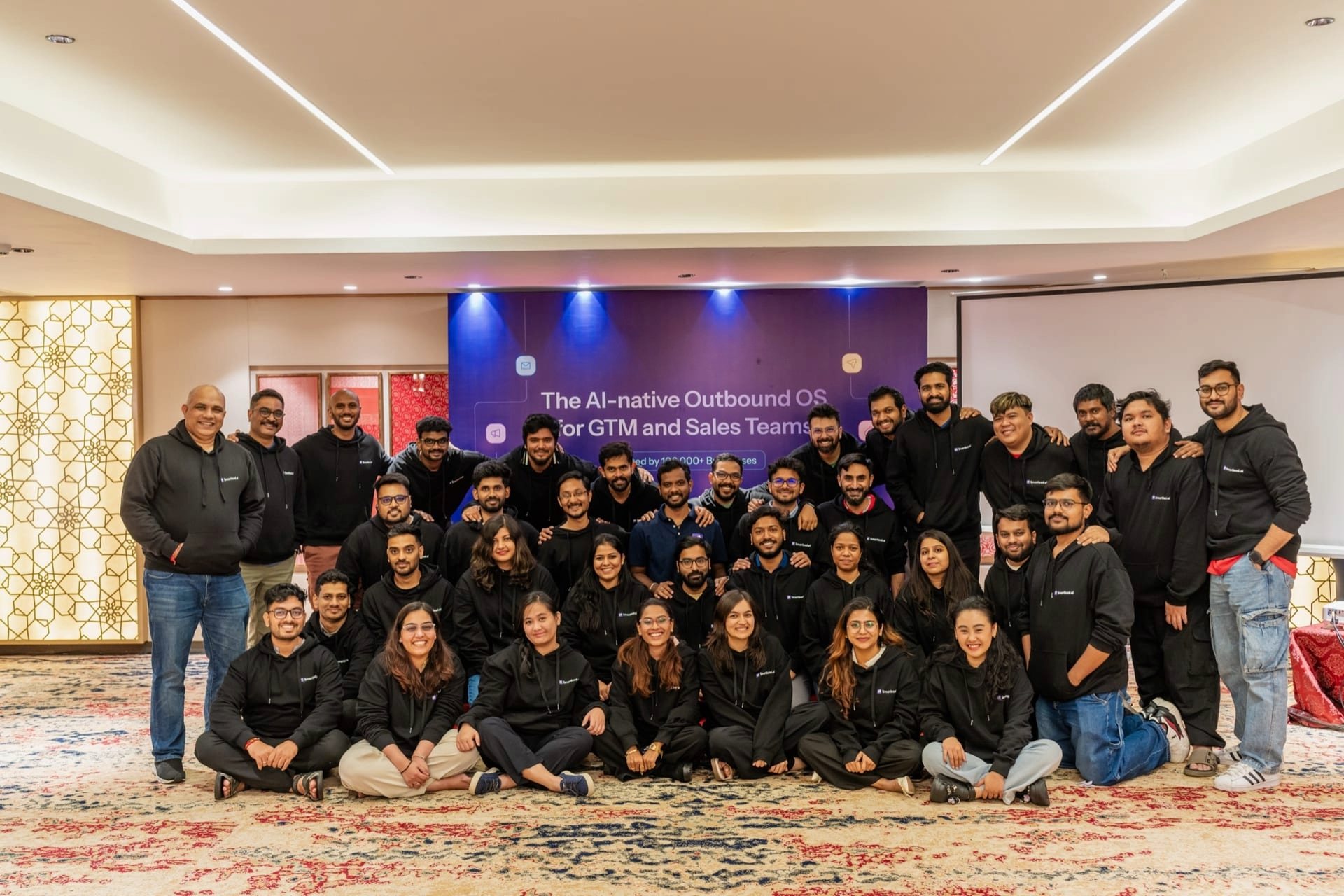 The full SmartLead team together at their annual offsite