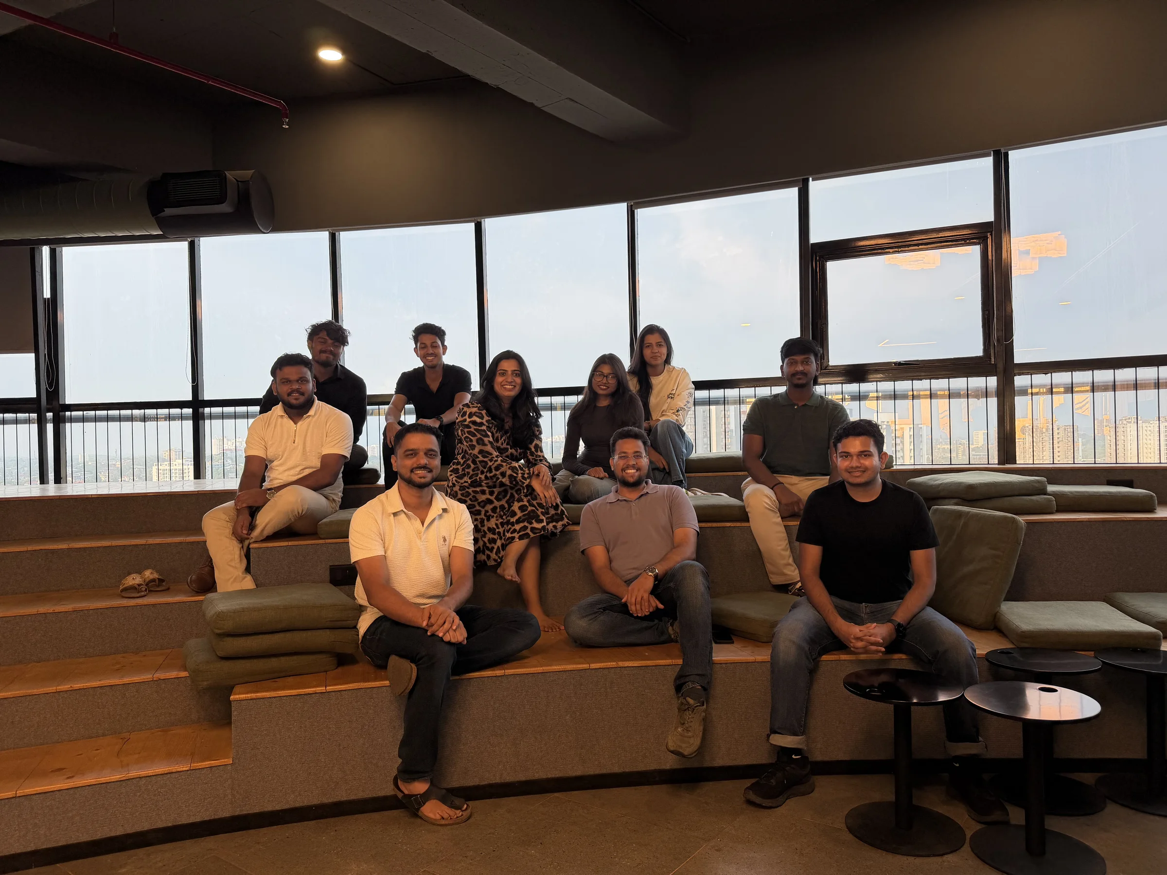 The Treemonks team seated together